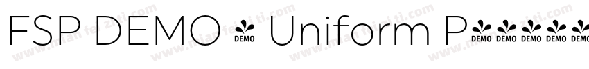 FSP DEMO - Uniform P字体转换